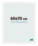 Bilderrahmen 60x70 cm Weiss Matt MDF Bologna Vorne Messe | Yourdecoration.de
