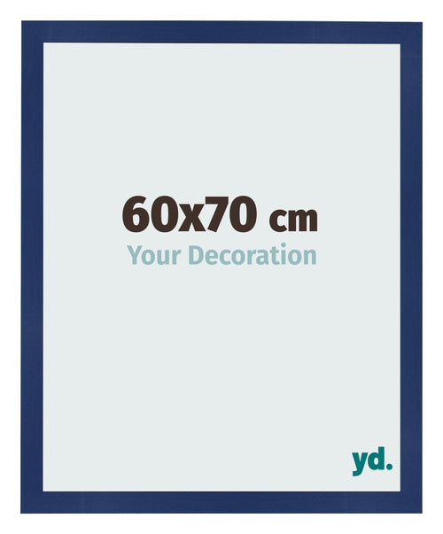 Bilderrahmen 60x70cm Dunkelblau Gewischt MDF Bologna Vorne Messe | Yourdecoration.de