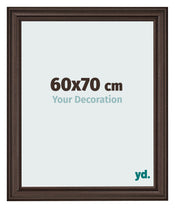 Bilderrahmen 60x70cm Eiche Dunkel MDF Lazio Vorne Messe | Yourdecoration.de