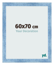 Bilderrahmen 60x70cm Hellblau Gewischt MDF Pisa Vorne Messe | Yourdecoration.de