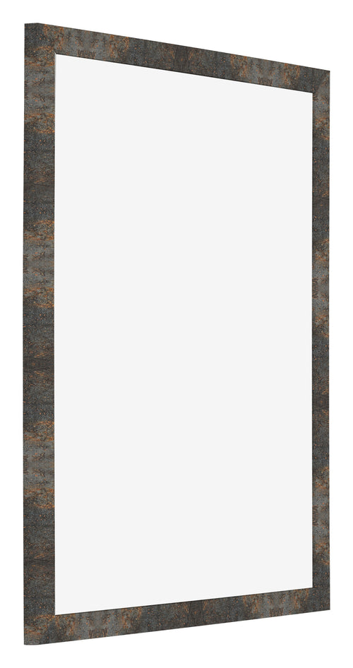 Bilderrahmen 60x70cm Oxidiertes Metall MDF Bologna Vorne Schrag | Yourdecoration.de