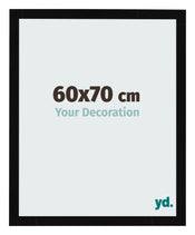 Bilderrahmen 60x70cm Schwarz Hochglanz MDF Bologna Vorne Messe | Yourdecoration.de