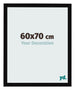 Bilderrahmen 60x70cm Schwarz Hochglanz MDF Bologna Vorne Messe | Yourdecoration.de