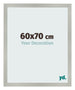 Bilderrahmen 60x70cm Silber Matt MDF Bologna Vorne Messe | Yourdecoration.de