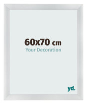 Bilderrahmen 60x70cm Silber Schwarz Gewischt MDF Pisa Vorne Messe | Yourdecoration.de