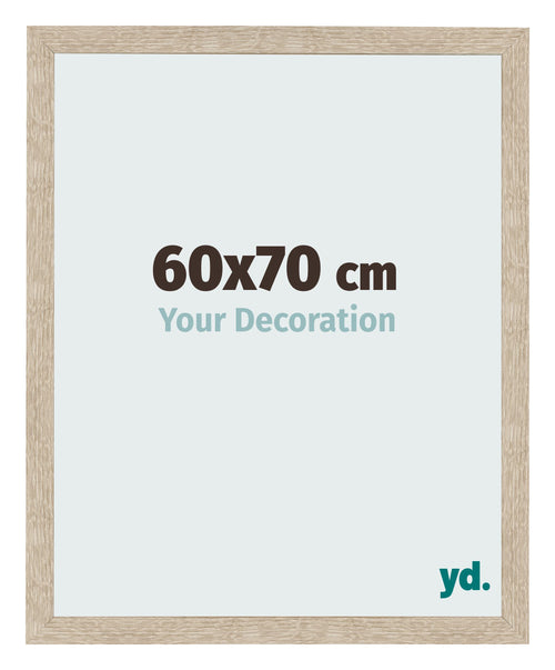 Bilderrahmen 60x70cm Sonoma Eiche MDF Bologna Vorne Messe | Yourdecoration.de