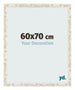Bilderrahmen 60x70cm Weiß Vintage MDF Bologna Vorne Messe | Yourdecoration.de