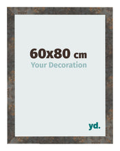 Bilderrahmen 60x80 cm Oxidiertes Metall MDF Bologna Vorne Messe | Yourdecoration.de