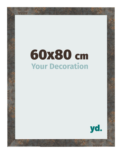 Bilderrahmen 60x80 cm Oxidiertes Metall MDF Bologna Vorne Messe | Yourdecoration.de