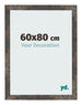 Bilderrahmen 60x80 cm Oxidiertes Metall MDF Bologna Vorne Messe | Yourdecoration.de