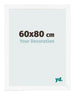 Bilderrahmen 60x80 cm Weiss Matt MDF Bologna Vorne Messe | Yourdecoration.de