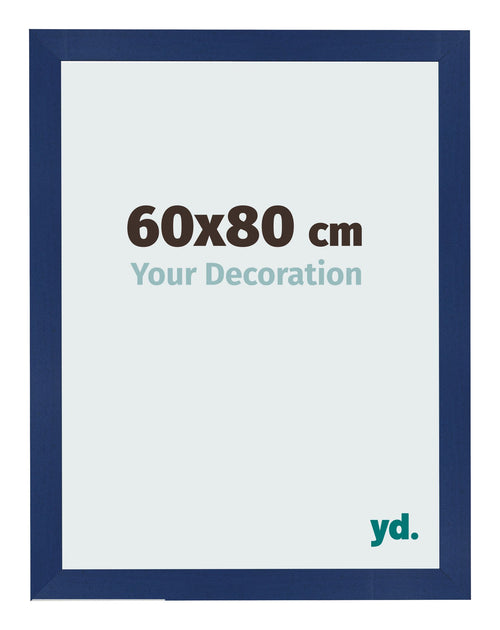 Bilderrahmen 60x80cm Dunkelblau Gewischt MDF Bologna Vorne Messe | Yourdecoration.de