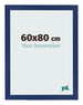 Bilderrahmen 60x80cm Dunkelblau Gewischt MDF Bologna Vorne Messe | Yourdecoration.de