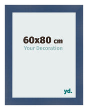 Bilderrahmen 60x80cm Dunkelblau Gewischt MDF Pisa Vorne Messe | Yourdecoration.de