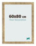 Bilderrahmen 60x80cm Gold Antik MDF Bologna Vorne Messe | Yourdecoration.de