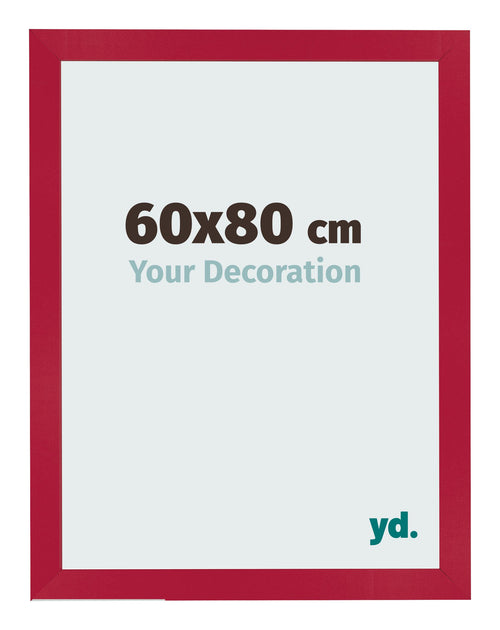 Bilderrahmen 60x80cm Rot MDF Bologna Vorne Messe | Yourdecoration.de