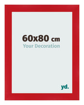 Bilderrahmen 60x80cm Rot MDF Pisa Vorne Messe | Yourdecoration.de