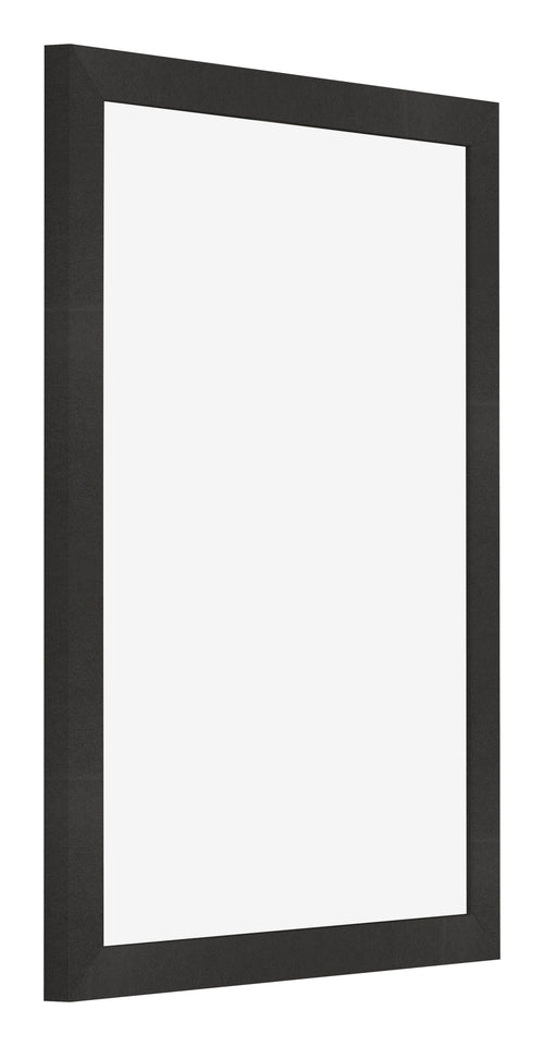 Bilderrahmen 60x80cm Schwarz Matt MDF Bologna Vorne Schrag | Yourdecoration.de