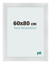 Bilderrahmen 60x80cm Silber Schwarz Gewischt MDF Pisa Vorne Messe | Yourdecoration.de