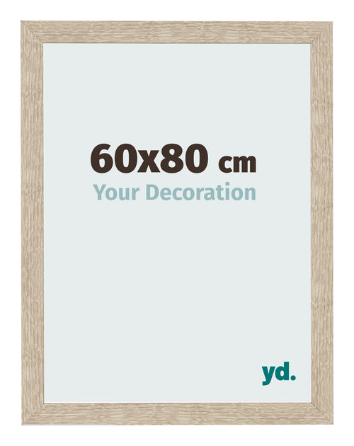 Bilderrahmen 60x80cm Sonoma Eiche MDF Bologna Vorne Messe | Yourdecoration.de