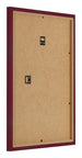 Bilderrahmen 60x80cm Weinrot Gewischt MDF Bologna Ruckseite Schrag | Yourdecoration.de