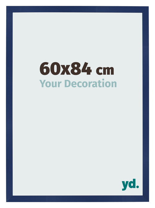 Bilderrahmen 60x84cm Dunkelblau Gewischt MDF Bologna Vorne Messe | Yourdecoration.de