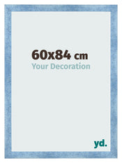 Bilderrahmen 60x84cm Hellblau Gewischt MDF Pisa Vorne Messe | Yourdecoration.de