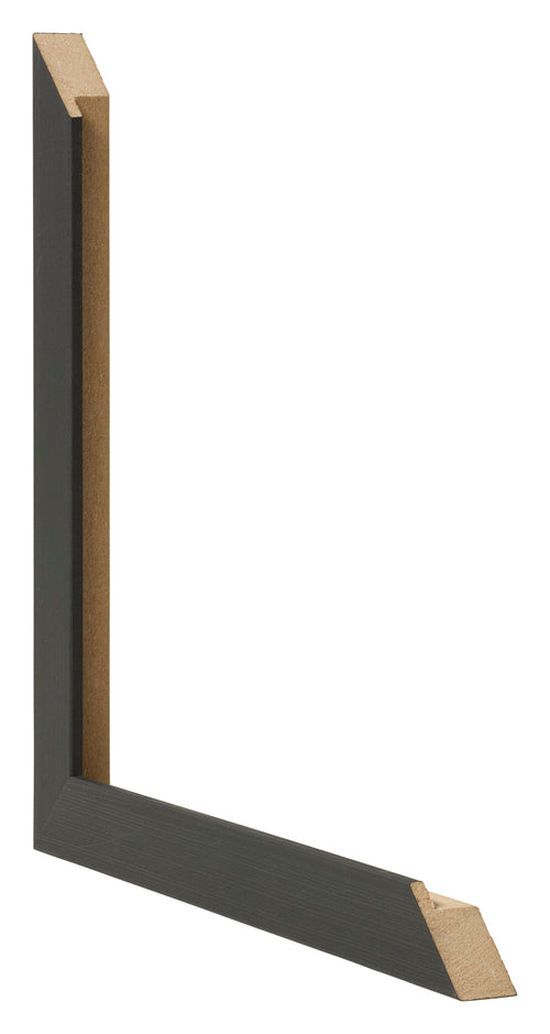 Bilderrahmen 60x84cm Schwarz Gemasert MDF Bologna Detail Querschnitte | Yourdecoration.de