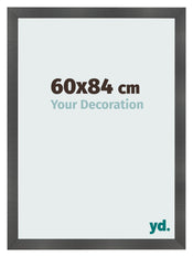 Bilderrahmen 60x84cm Schwarz Silber Poliert MDF Pisa Vorne Messe | Yourdecoration.de