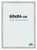 Bilderrahmen 60x84cm Silber Matt MDF Bologna Vorne Messe | Yourdecoration.de