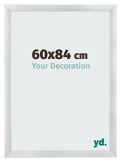 Bilderrahmen 60x84cm Silber Schwarz Gewischt MDF Pisa Vorne Messe | Yourdecoration.de