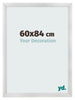 Bilderrahmen 60x84cm Silber Schwarz Gewischt MDF Pisa Vorne Messe | Yourdecoration.de