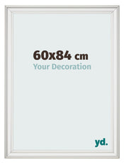 Bilderrahmen 60x84cm Weiss Gewischt MDF Lazio Vorne Messe | Yourdecoration.de