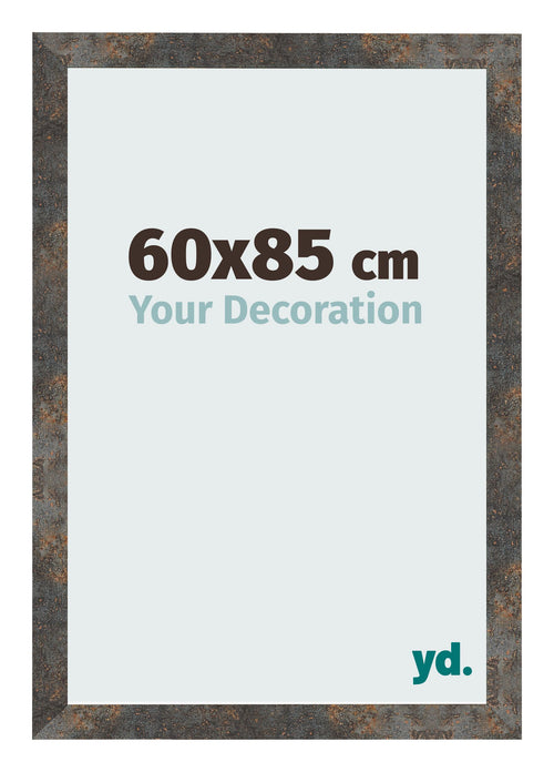 Bilderrahmen 60x85 cm Oxidiertes Metall MDF Bologna Vorne Messe | Yourdecoration.de