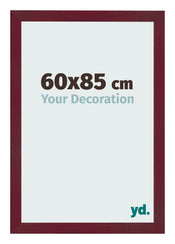 Bilderrahmen 60x85 cm Weinrot Gewischt MDF Bologna Vorne Messe | Yourdecoration.de