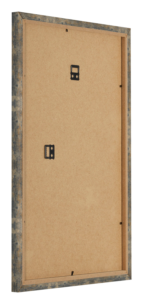 Bilderrahmen 60x85cm Blau Gold Meliert MDF Bologna Ruckseite Schrag | Yourdecoration.de