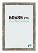 Bilderrahmen 60x85cm Blau Gold Meliert MDF Bologna Vorne Messe | Yourdecoration.de