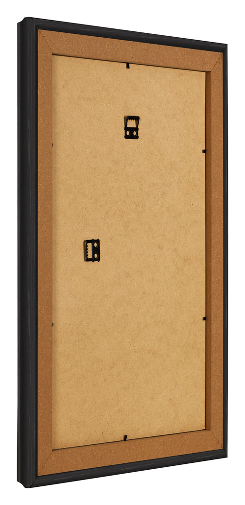 Bilderrahmen 60x85cm Schwarz Gemasert MDF Lazio Ruckseite Schrag | Yourdecoration.de