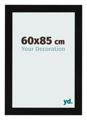 Bilderrahmen 60x85cm Schwarz Silber Poliert MDF Pisa Vorne Messe | Yourdecoration.de