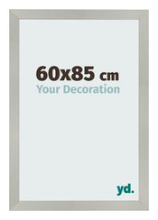 Bilderrahmen 60x85cm Silber Matt MDF Bologna Vorne Messe | Yourdecoration.de