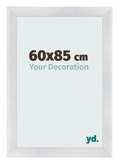 Bilderrahmen 60x85cm Silber Schwarz Gewischt MDF Pisa Vorne Messe | Yourdecoration.de