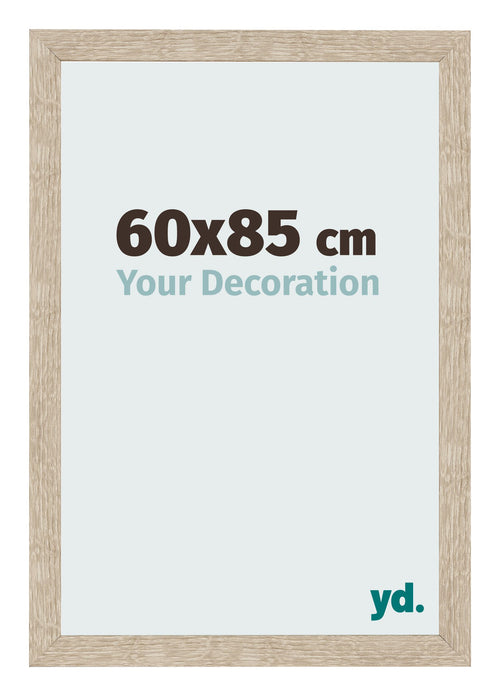 Bilderrahmen 60x85cm Sonoma Eiche MDF Bologna Vorne Messe | Yourdecoration.de