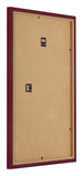 Bilderrahmen 60x85cm Weinrot Gewischt MDF Bologna Ruckseite Schrag | Yourdecoration.de