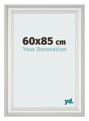 Bilderrahmen 60x85cm Weiss Gewischt MDF Lazio Vorne Messe | Yourdecoration.de