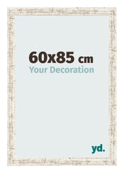 Bilderrahmen 60x85cm Weiß Vintage MDF Bologna Vorne Messe | Yourdecoration.de