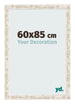 Bilderrahmen 60x85cm Weiß Vintage MDF Bologna Vorne Messe | Yourdecoration.de