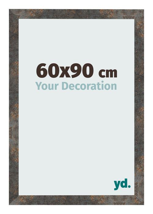 Bilderrahmen 60x90 cm Oxidiertes Metall MDF Bologna Vorne Messe | Yourdecoration.de