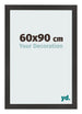 Bilderrahmen 60x90 cm Schwarz Matt MDF Bologna Vorne Messe | Yourdecoration.de