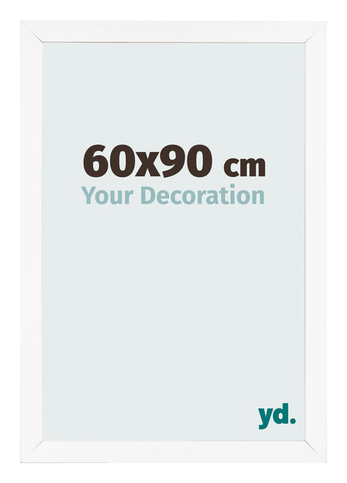 Bilderrahmen 60x90 cm Weiss Matt MDF Bologna Vorne Messe | Yourdecoration.de