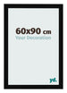 Bilderrahmen 60x90cm Schwarz Hochglanz MDF Bologna Vorne Messe | Yourdecoration.de